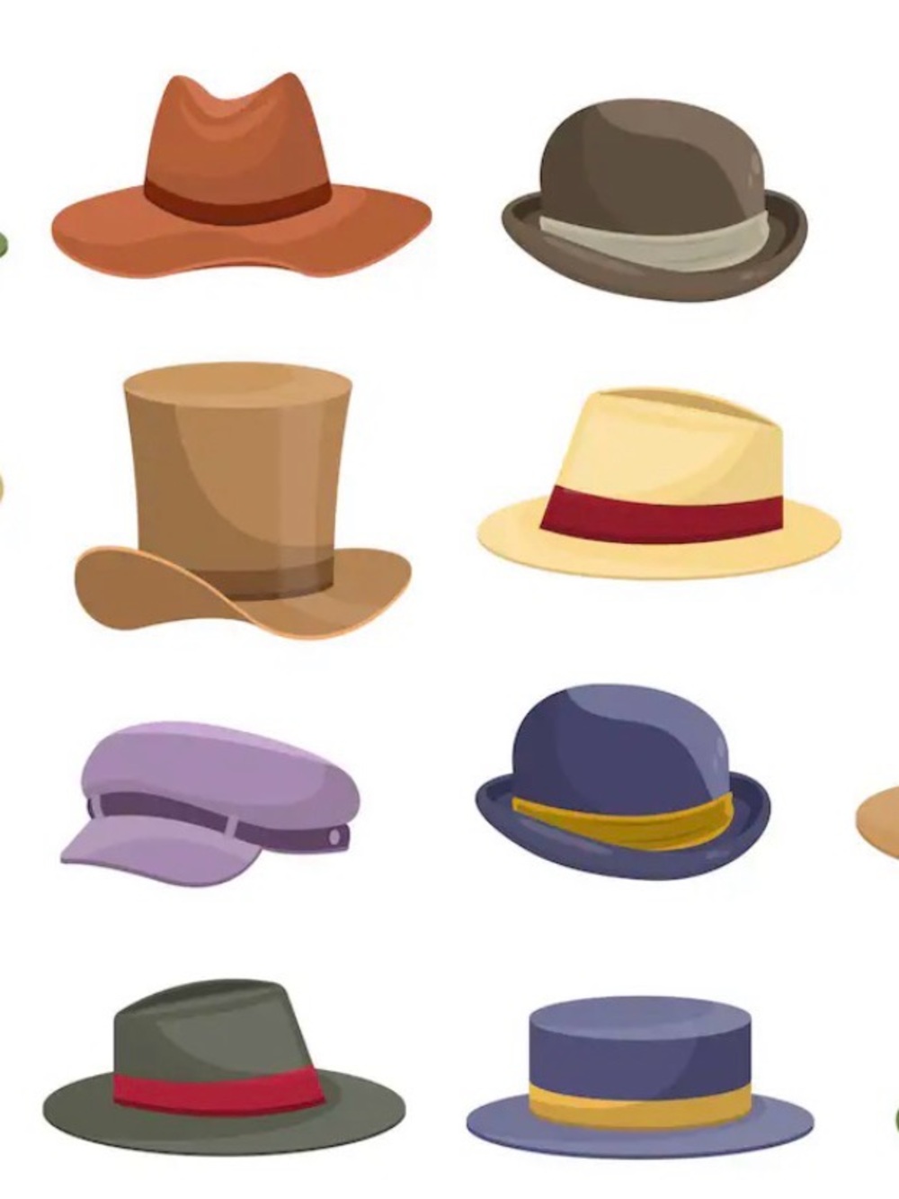 Assorted Men's Fashion Hats - Multi-Color Pack
